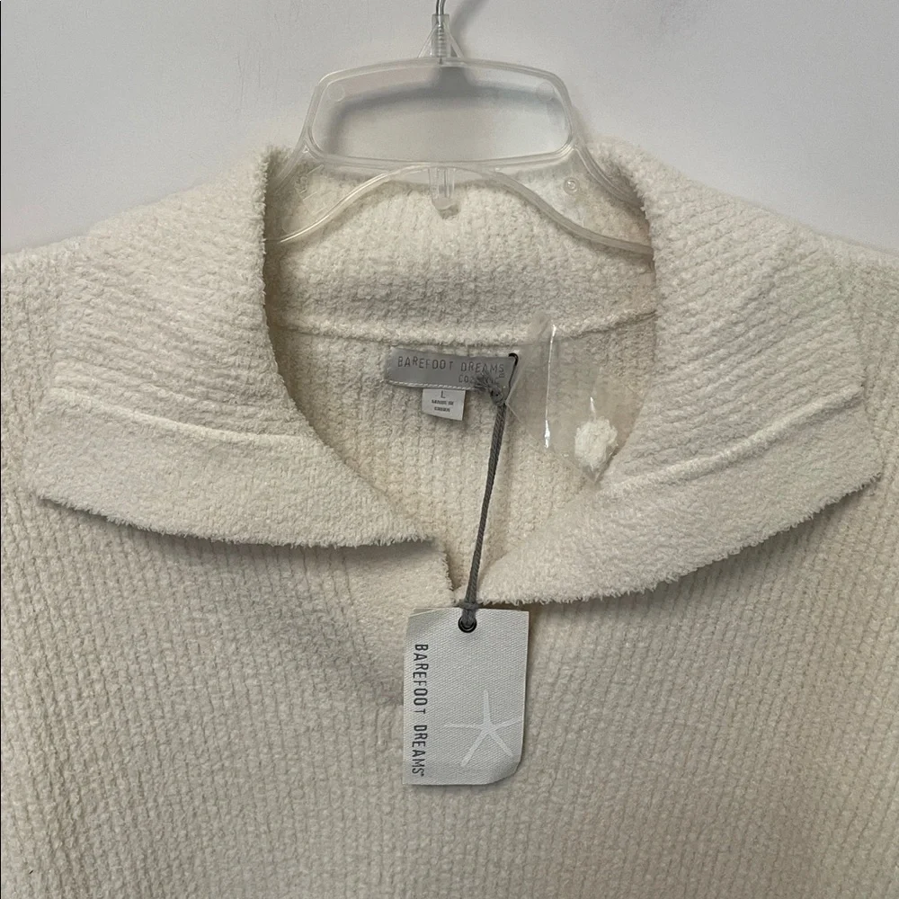 Barefoot Dreams CozyChic Cord Ribbed Pullover Large